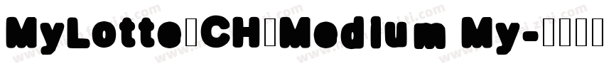 MyLotte_CH_Medium My字体转换